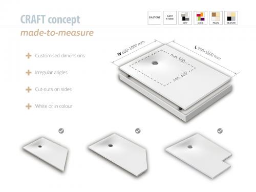 Craft Dusjkar Silkstone laget-til-mål