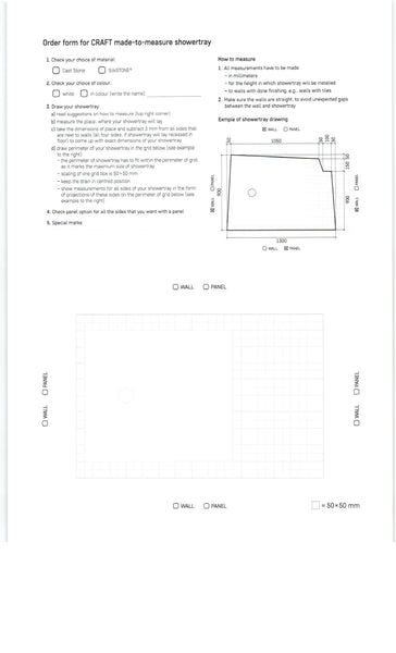 Craft Dusjkar Silkstone laget-til-mål